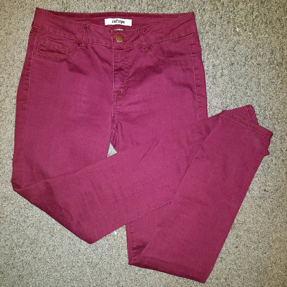 Maroon Refuge skinny jeans